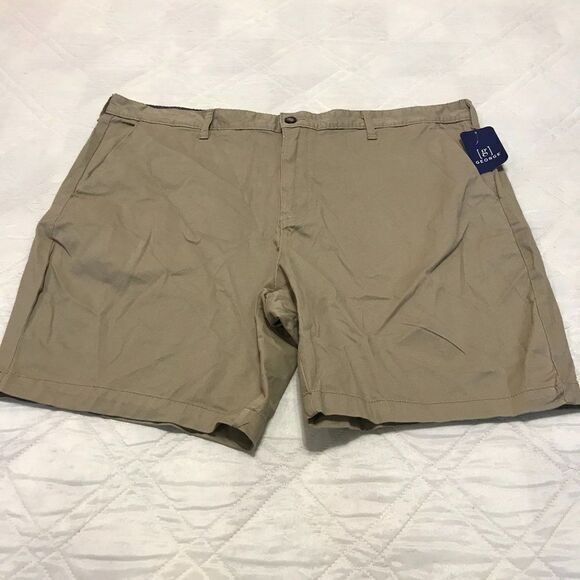 George tan flat front shorts size 46 nwt - Picture 1 of 5